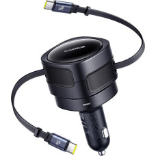 Baseus PD car charger 2x USB-C port 60W black