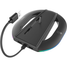 iPega P5S035SAH Vertical Stand (2xUSB-A) with RGB for PS5 Slim|PS5 Pro Black (Damage Package)