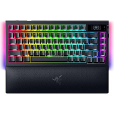 Razer  BlackWidow V4 Pro 75%  Mechanical Gaming Keyboard  4K Hz Wireless  US  Black  Orange Tactile Switches Gen3  Wireless connectio