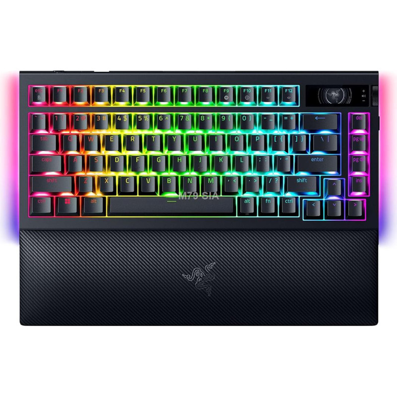 Razer  BlackWidow V4 Pro 75%  Mechanical Gaming Keyboard  4K Hz Wireless  US  Black  Orange Tactile Switches Gen3  Wireless connectio