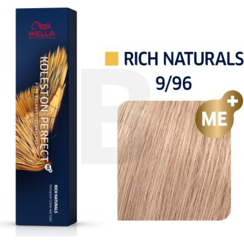 Wella Professionals Koleston Perfect Me+ Rich Naturals profesionāla permanentā matu krāsa 9|96 60 ml