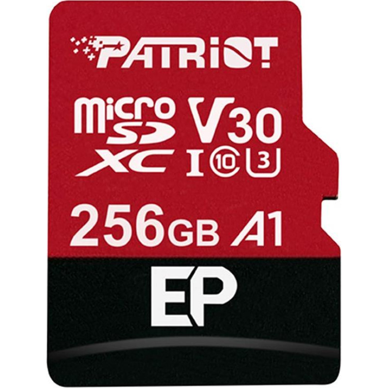 Patriot EP Series 256GB MICRO SDXC V30  up to 100MB|s