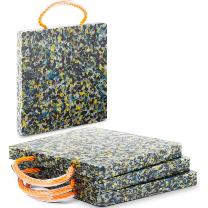 MSW Kvadrātveida stabilizējošais paliktnis celtņa pēdām 30 x 30 cm līdz 7000 kg, komplektā 4.