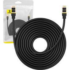 Tīkla kabelis Cat.8 Baseus Ethernet RJ45, 40 Gbps, 10 m (melns)