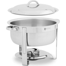 Royal Catering Bain-marie bufetes tipa sildītājs ēdienam, siltākai pastai, apaļš, 5L
