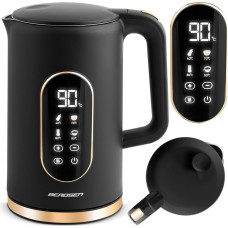 Berdsen Elektriskā tējkanna 1,7 l BD-712 melna un zelta krāsā