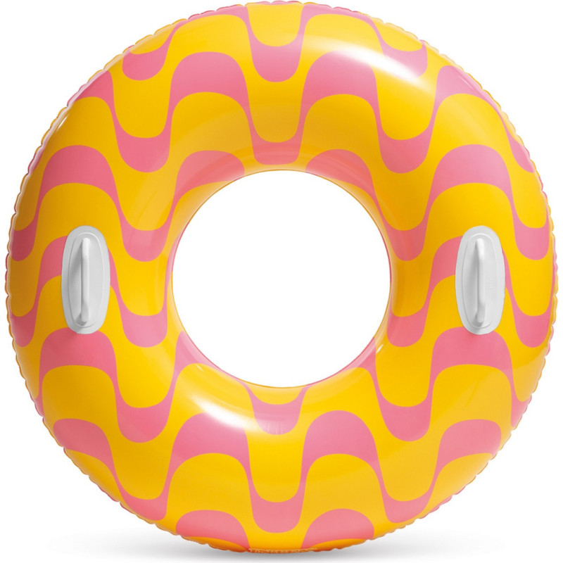 Intex Peldē&scaron;anas riņķis oranžs zigzaga formā 91 cm