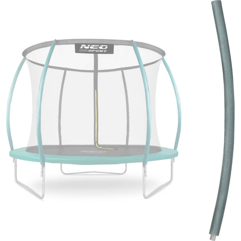 Neo-Sport Aug&scaron;ējais stabs C tipa batutam 8-14 pēdām, zaļ&scaron;