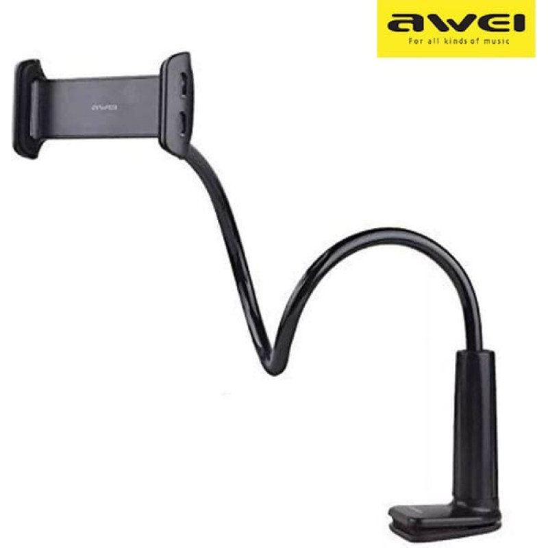 Awei galda stiprinājums X3 4"-10,5", melns | ar garu roku