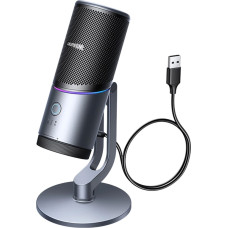 Ugreen CM769 Desktop Microphone with USB-A, RGB LED - Silver