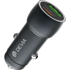 Devia car charger Extreme PD QC 3.0 30W + 18W 1x USB 1x USB-C deep gray