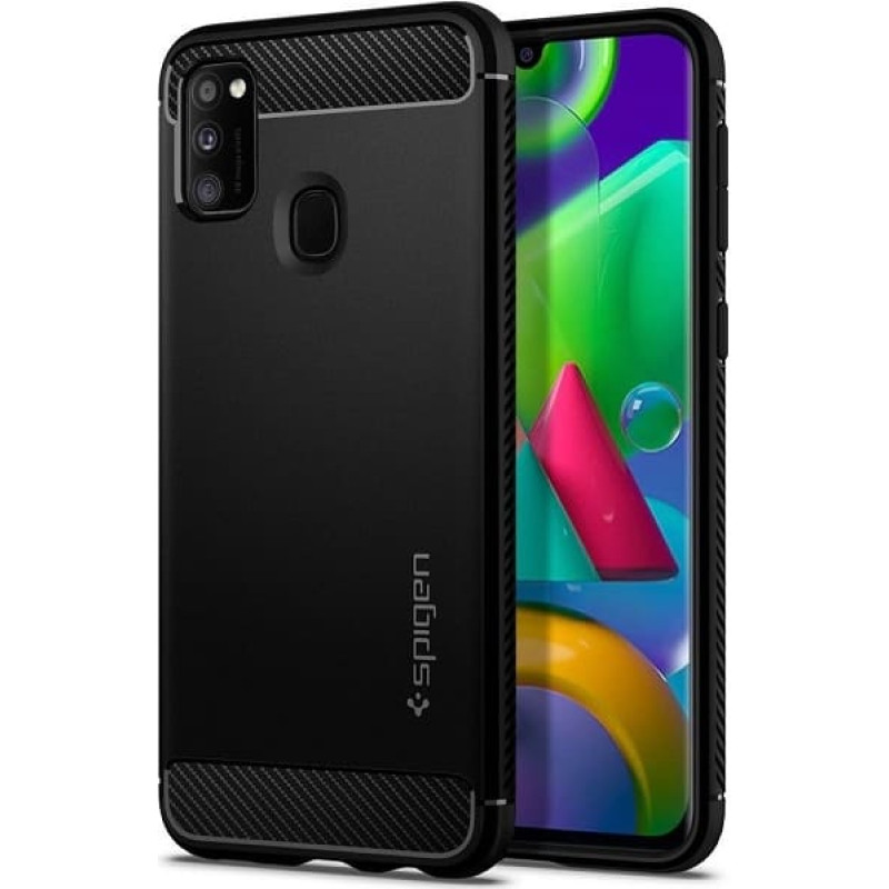Spigen Rugged Armor Samsung M21 M215|black matte ACS01112