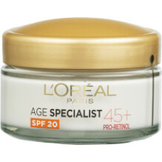 L´oréal Age Specialist 45+ Cream SPF 20.