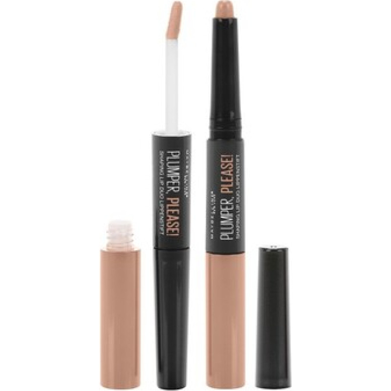 Maybelline Plumper, Please! Shaping Lip Duo - Filling and enlarging lipstick and gloss 5 ml.