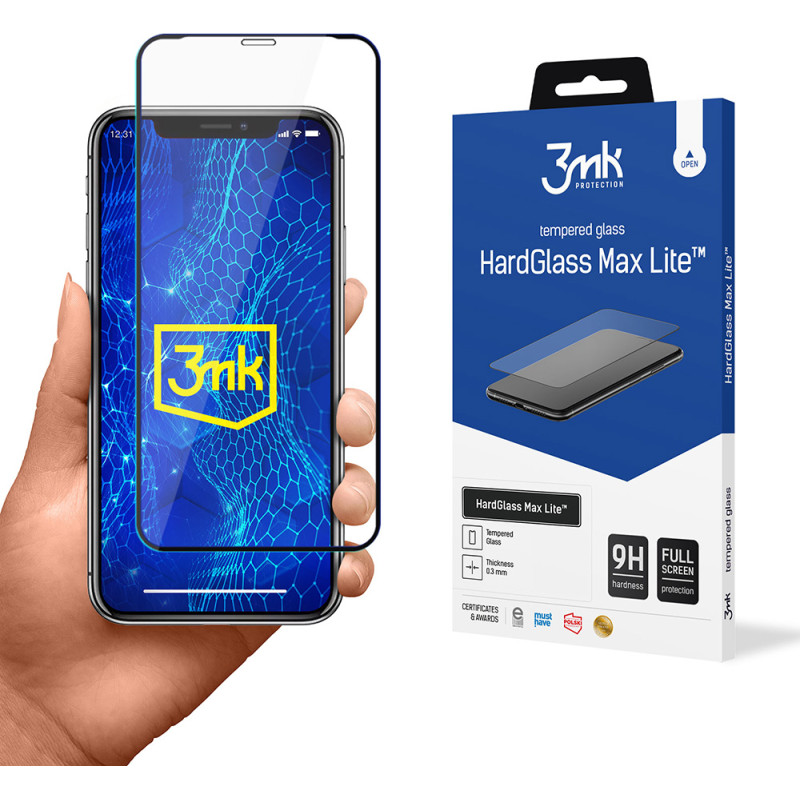 3Mk Protection Apple iPhone X Black - 3mk HardGlass Max Lite&trade; screen protector