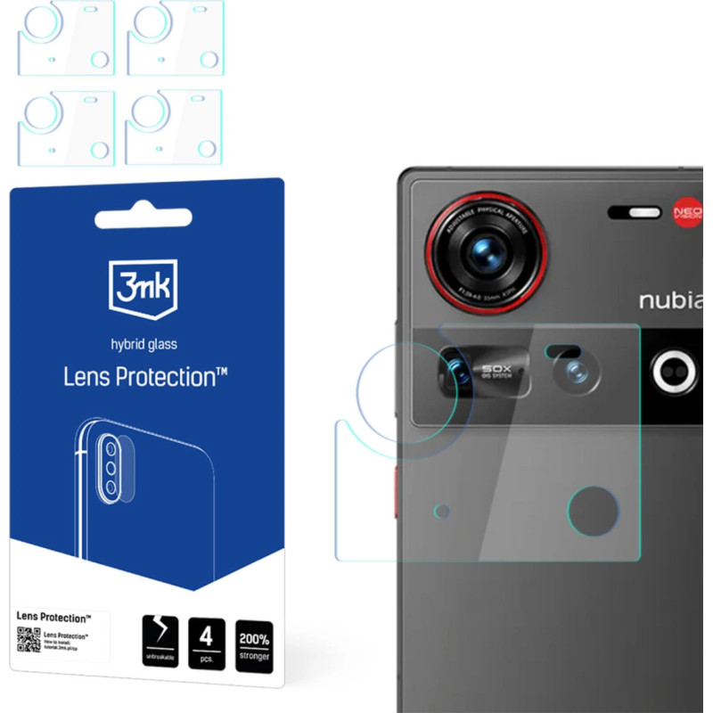 3Mk Protection Hybrid Glass for Camera Lens 3mk Lens Protection for Nubia Z70 Ultra