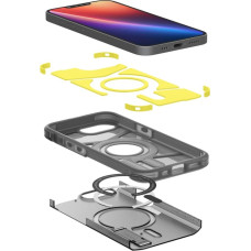 Spigen Tough Armor MagSafe iPhone 16e Case - Clear Gray