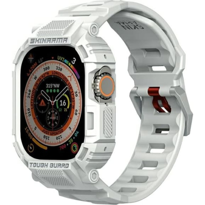 Skinarma Band+Case Mecha 2in1 Apple Watch 49mm light gray