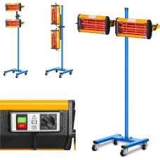 MSW Infrasarkanais krāsu žāvētājs krāsu žāvēšanai uz statīva 2200W IR-DRYER2000.2