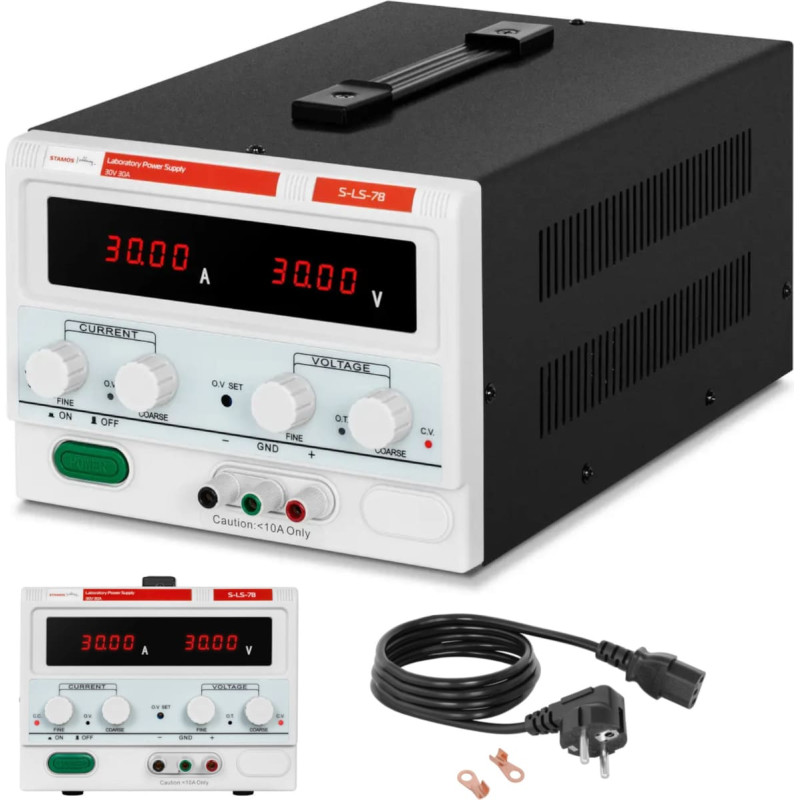 Stamos Soldering Laboratorijas servisa baro&scaron;anas avots 0&ndash;30 V 0&ndash;30 A līdzstrāva 900 W