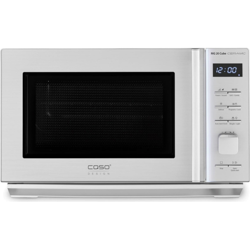 Caso Microwave Oven with Grill  MG 20 Cube  Free standing  800 W  Grill  Silver 4038437033250