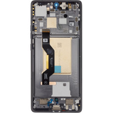 Motorola Edge 50 5G LCD Display + Touch Unit + Front Cover Koala Grey (Service Pack)