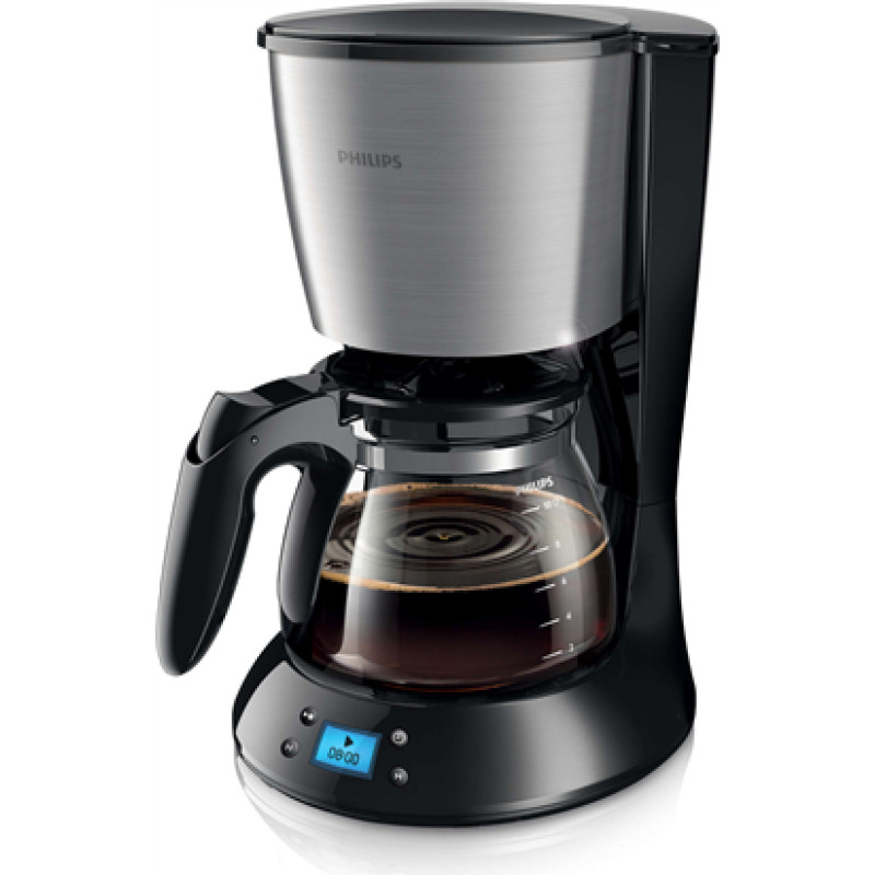 Philips Daily Collection Coffee maker HD7459|20 With glass jug With timer Black & metal 8710103683919