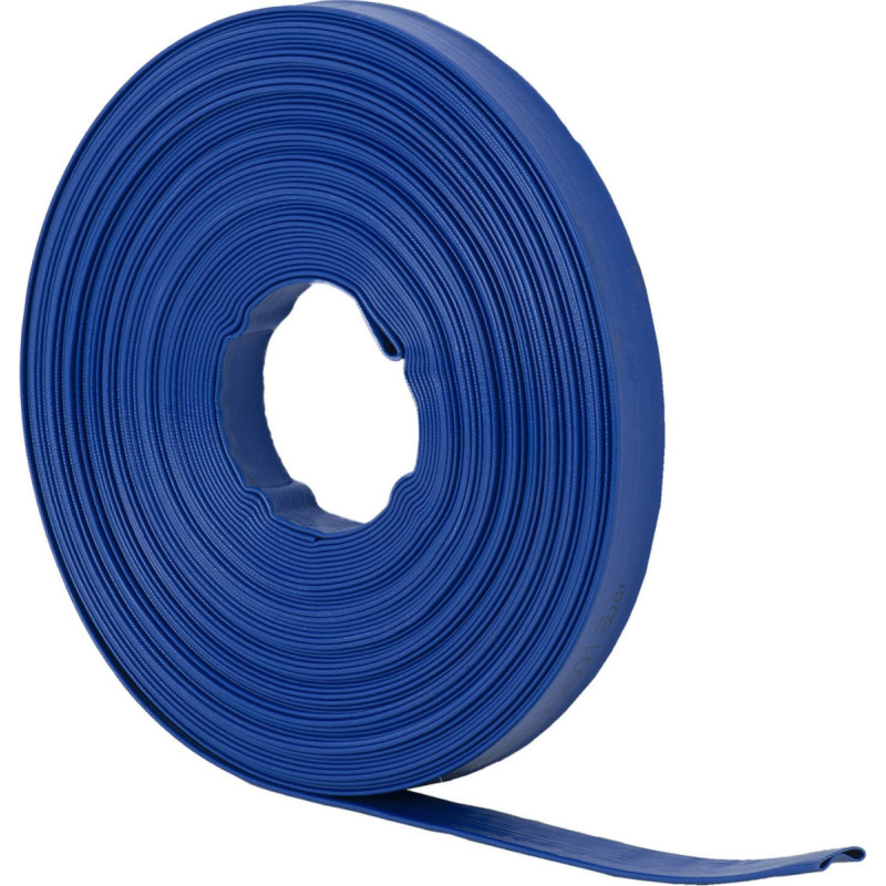 Hillvert Plakana dārza ūdens sūkņa šļūtene, pastiprināta, 1 1/2'', 38 mm, 7-21 bar, 50 m