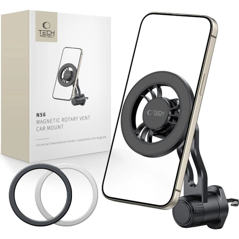 Tech-Protect N56 MagSafe Car Air Vent Mount - Black