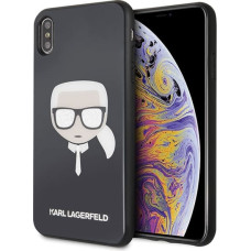 Karl Lagerfeld KLHCI65DLHBK iPhone XsMax black Iconic Glitter Karl`s Head