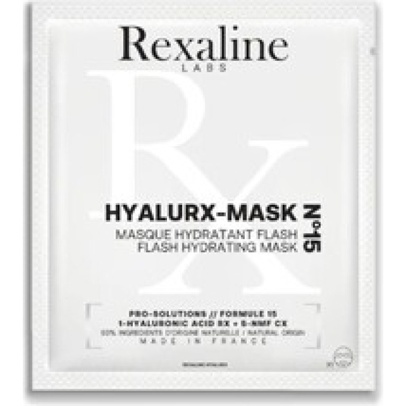 Rexaline Hyalurx Flash Hydrating Mask - Sheet mask for instant hydration.