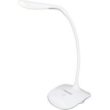 Esperanza ELD103W FLEKSIBLA 3W LED GALDA LAPMA 3-GAISMAS LĪMEŅI AC USB 5V / 4X AAA BATEREJU STRĀVAS AVOTS