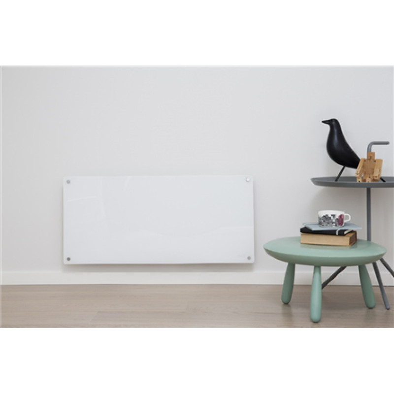Mill Glass MB900DN Panel Heater  900 W  Suitable for rooms up to 15 m²  Number of fins Inapplicable  White 7090019821591