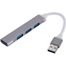 Goodbuy mini adapteris (sadalītājs) no USB 3.0 līdz 4 x USB 3.0 sudraba