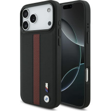 Case BMW M Perforated Stripe Logo MagSafe for iPhone 17 Pro Max red