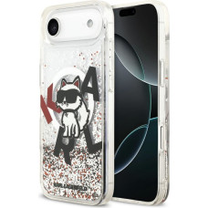 Etui Karl Lagerfeld Liquid Glitter        Choupette Logo MagSafe do iPhone Air przezroczysty
