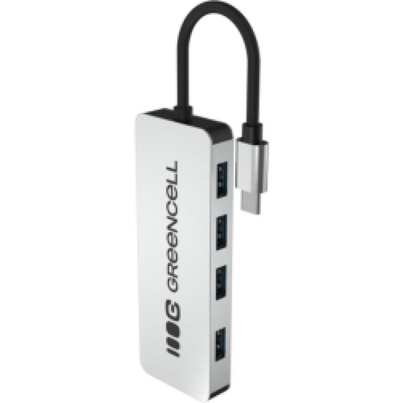 USB hubs Greencell 4 PORT USB-C 3.0