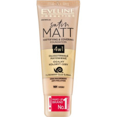 Eveline Satin Matt matējo&scaron;s un sedzo&scaron;s tonālais krēms 4in1 ar matējo&scaron;u efektu 101 Ivory 30 ml