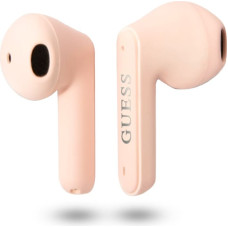 Guess GUTWST82TRP TWS Bluetooth headphones + docking station pink|pink Triangle Logo