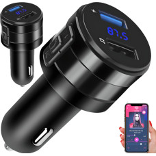Retoo Automašīnas FM MP3 Bluetooth raidītājs ar LCD USB lādētāju