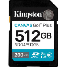 Atmiņas karte Kingston 512GB SDXC Canvas Go Plus Gen4