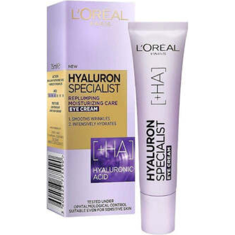 L´oréal Paris Hyaluron Specialist vyplňující krém Replumping Moisturizing Care Eye Cream 15 ml