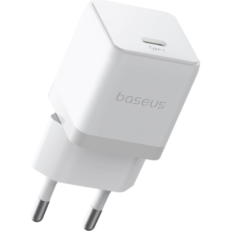 Baseus Palm 1C 20W sienas lādētājs ar 60W 1m USB-C kabeli - balts