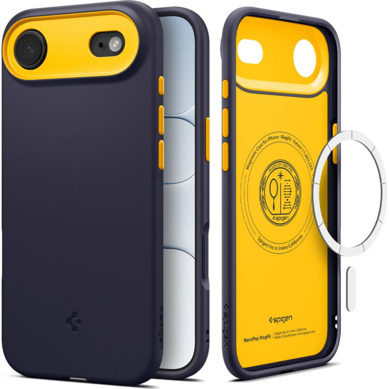 Spigen Aizsargvāciņš iPhone 17 Air Nano Pop MagSafe - tumši zils