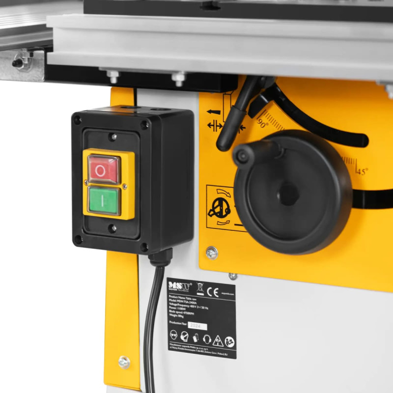 MSW Ripzāģis kokam, diametrs 200 mm, 400 V, 1100 W