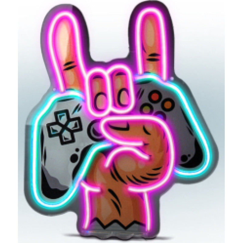 SBS Led lampa SBS Game On Rock Neon effect