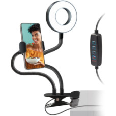 SBS Statīvs SBS Swivel LED ring Table clip