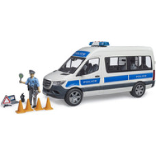 Bruder Mercedes-Benz Police Sprinter set with a figure and a light|sound module