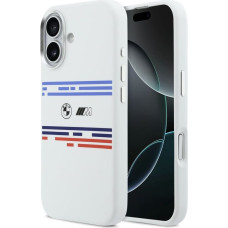 BMW M Silicon Horizontal Line MagSafe Case for iPhone 17 White