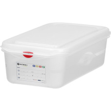 Hendi Pārtikas trauks GN 1/3 ar etiķeti un vāku 2,5 l 325x176x65 mm